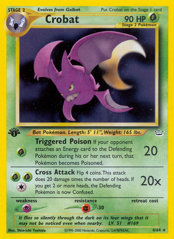 Crobat (4/64) [Neo Revelation 1st Edition] - Destination Retro