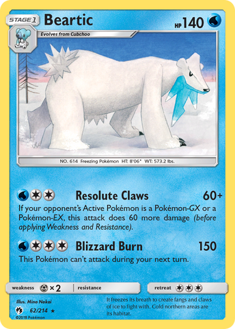 Beartic (62/214) [Sun & Moon: Lost Thunder] - Destination Retro