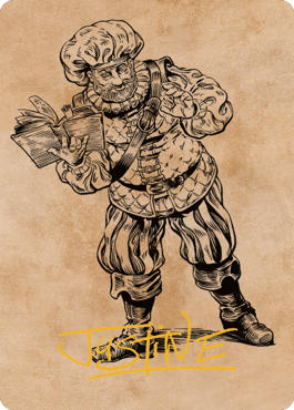 Volo, Itinerant Scholar Art Card (Gold-Stamped Signature) [Commander Legends: Battle for Baldur's Gate Art Series] - Destination Retro