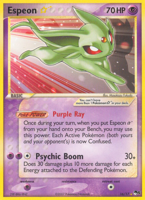Espeon Star (16/17) [POP Series 5] - Destination Retro