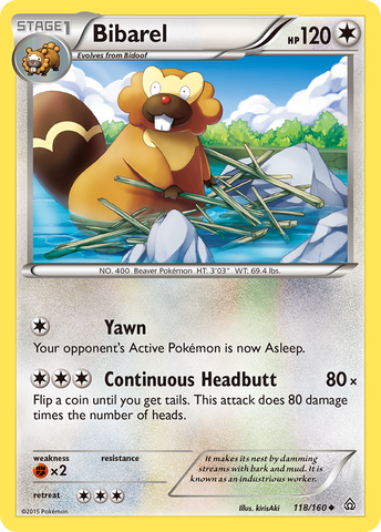 Bibarel (118/160) [XY: Primal Clash] - Destination Retro