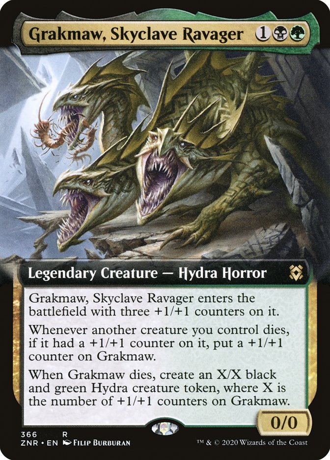 Grakmaw, Skyclave Ravager (Extended Art) [Zendikar Rising] - Destination Retro