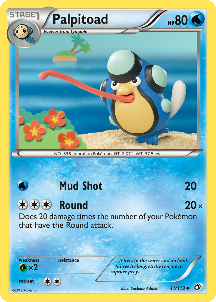 Palpitoad (41/113) [Black & White: Legendary Treasures] - Destination Retro
