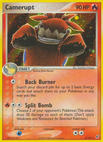 Camerupt (4/107) (Theme Deck Exclusive) [EX: Deoxys] - Destination Retro