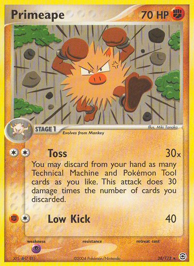 Primeape (28/112) [EX: FireRed & LeafGreen] - Destination Retro