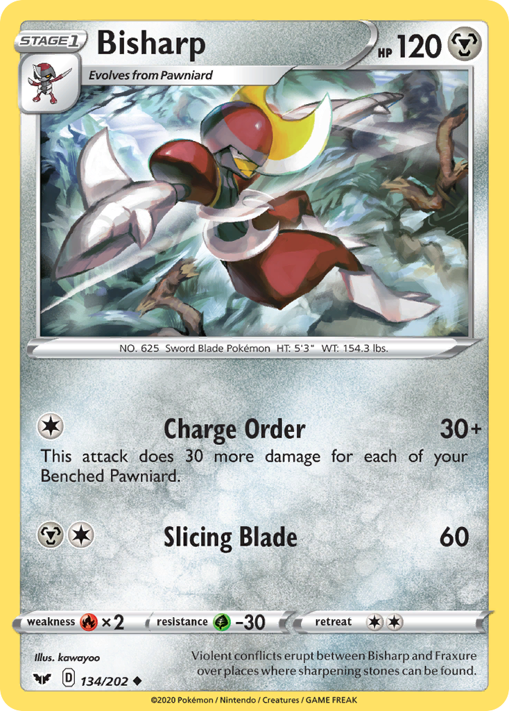 Bisharp (134/202) [Sword & Shield: Base Set] - Destination Retro