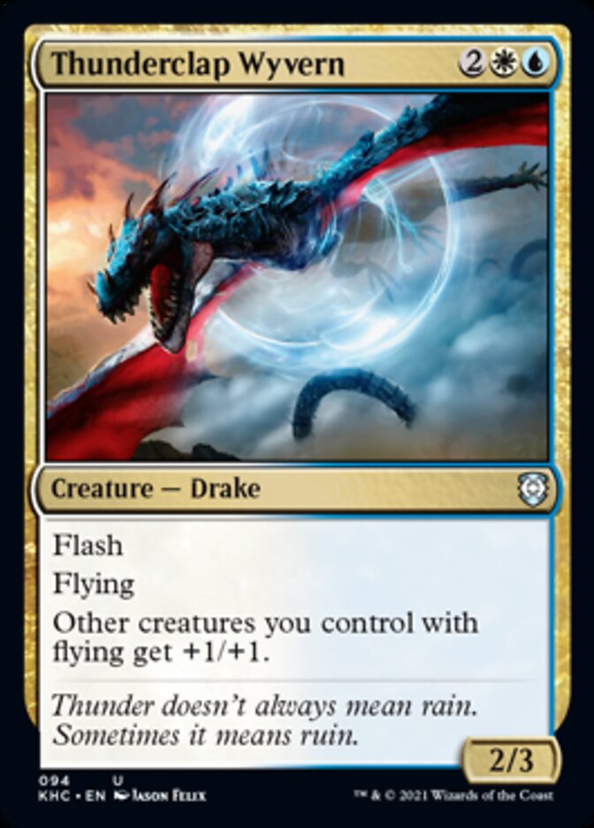 Thunderclap Wyvern [Kaldheim Commander] - Destination Retro