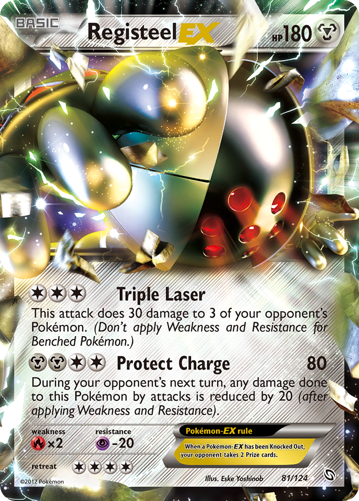 Registeel EX (81/124) [Black & White: Dragons Exalted] - Destination Retro
