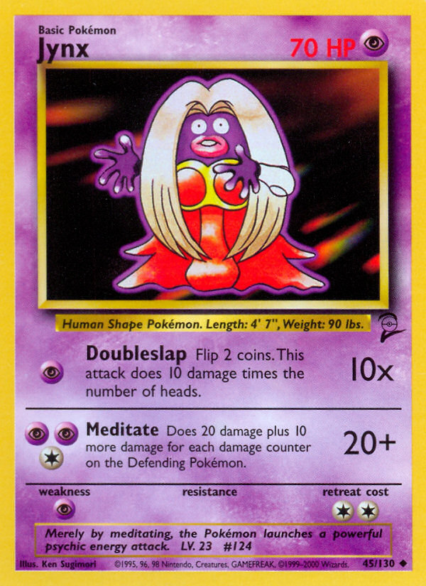Jynx (45/130) [Base Set 2] - Destination Retro