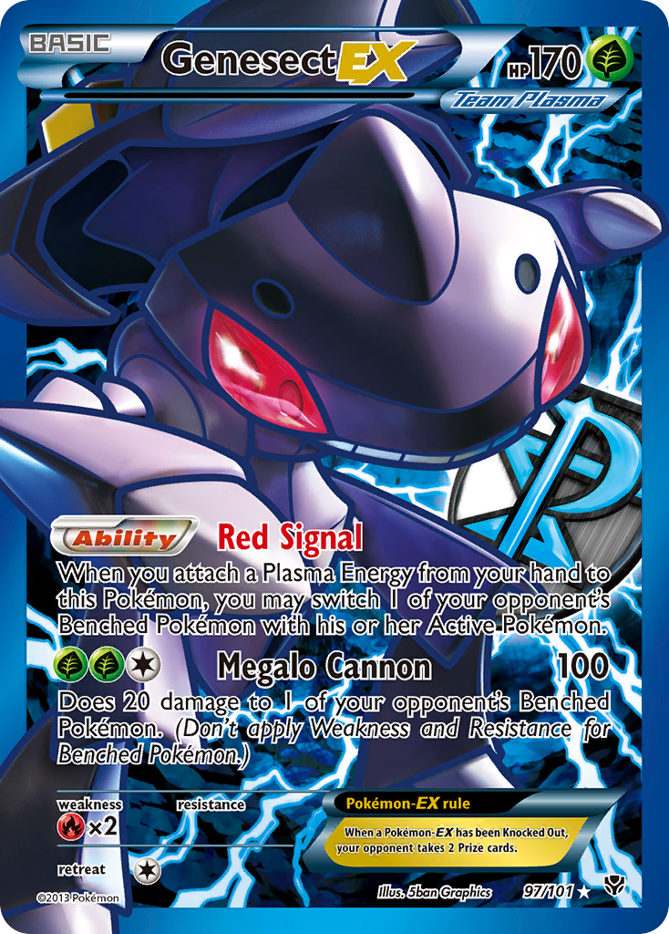 Genesect EX (97/101) [Black & White: Plasma Blast] - Destination Retro