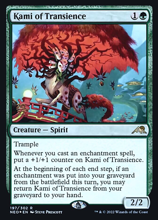 Kami of Transience [Kamigawa: Neon Dynasty Prerelease Promos] - Destination Retro