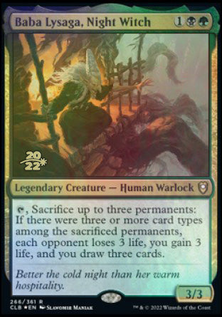 Baba Lysaga, Night Witch [Commander Legends: Battle for Baldur's Gate Prerelease Promos] - Destination Retro