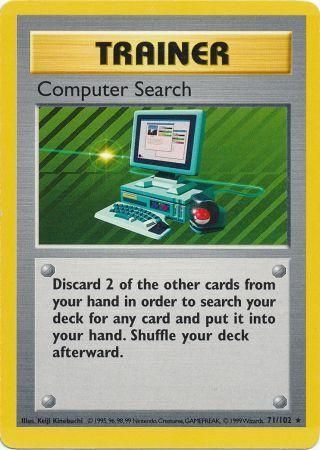 Computer Search (71/102) [Base Set Shadowless Unlimited] - Destination Retro
