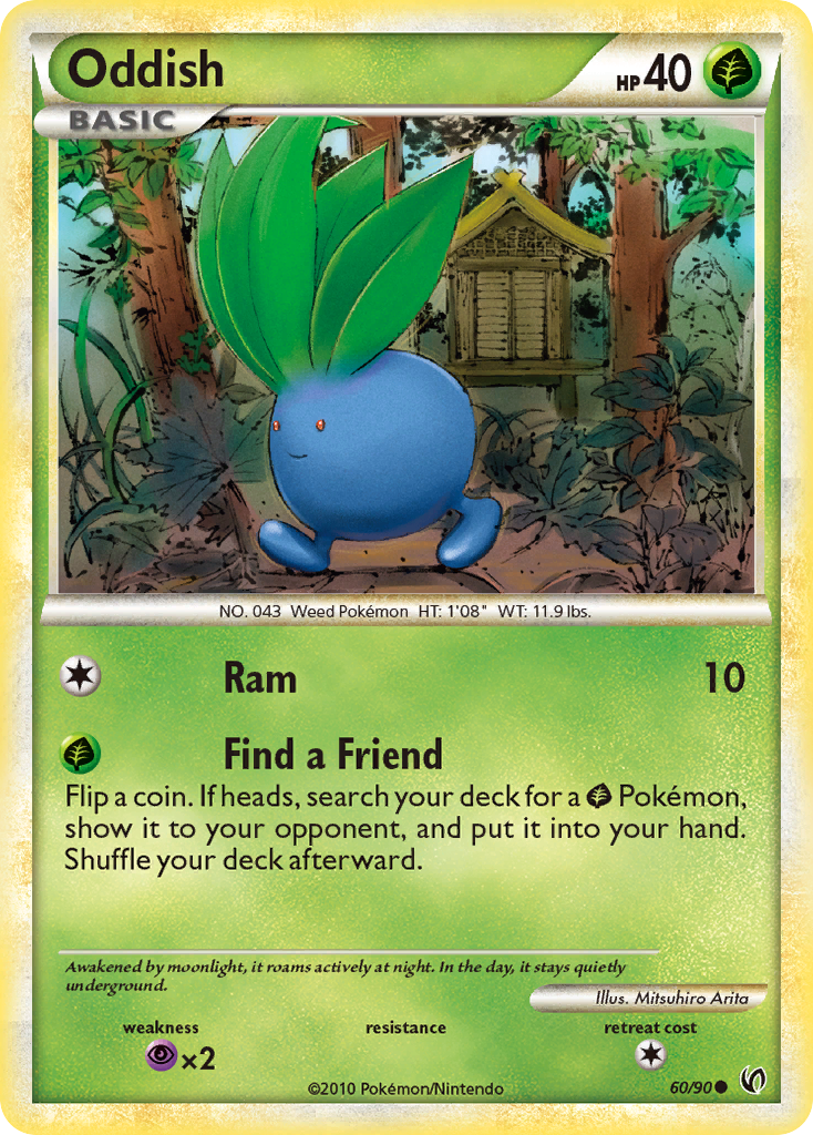 Oddish (60/90) [HeartGold & SoulSilver: Undaunted] - Destination Retro