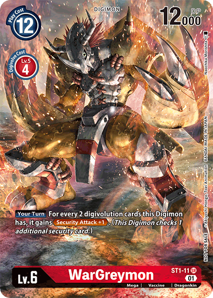 WarGreymon [ST1-11] (Premier Event) [Starter Deck: Gaia Red Promos] - Destination Retro