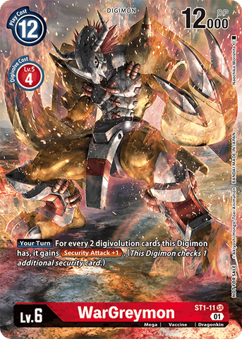 WarGreymon [ST1-11] (Premier Event) [Starter Deck: Gaia Red Promos] - Destination Retro