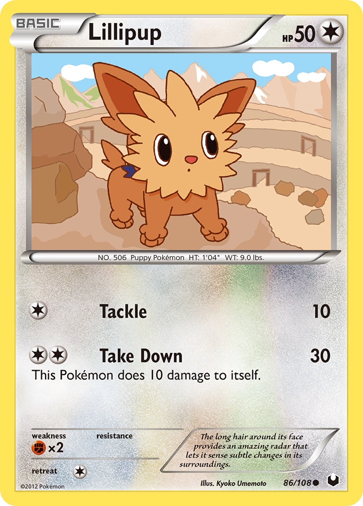 Lillipup (86/108) [Black & White: Dark Explorers] - Destination Retro