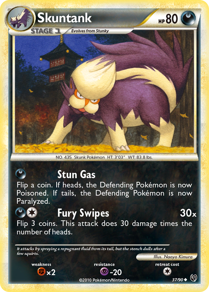Skuntank (37/90) [HeartGold & SoulSilver: Undaunted] - Destination Retro