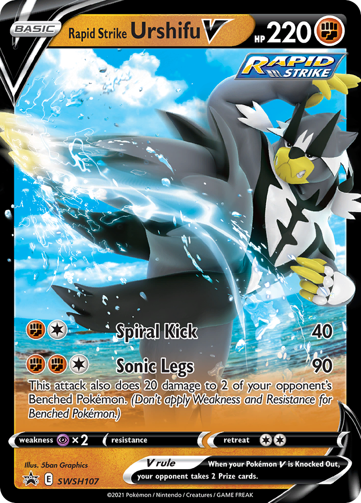 Rapid Strike Urshifu V (SWSH107) [Sword & Shield: Black Star Promos] - Destination Retro
