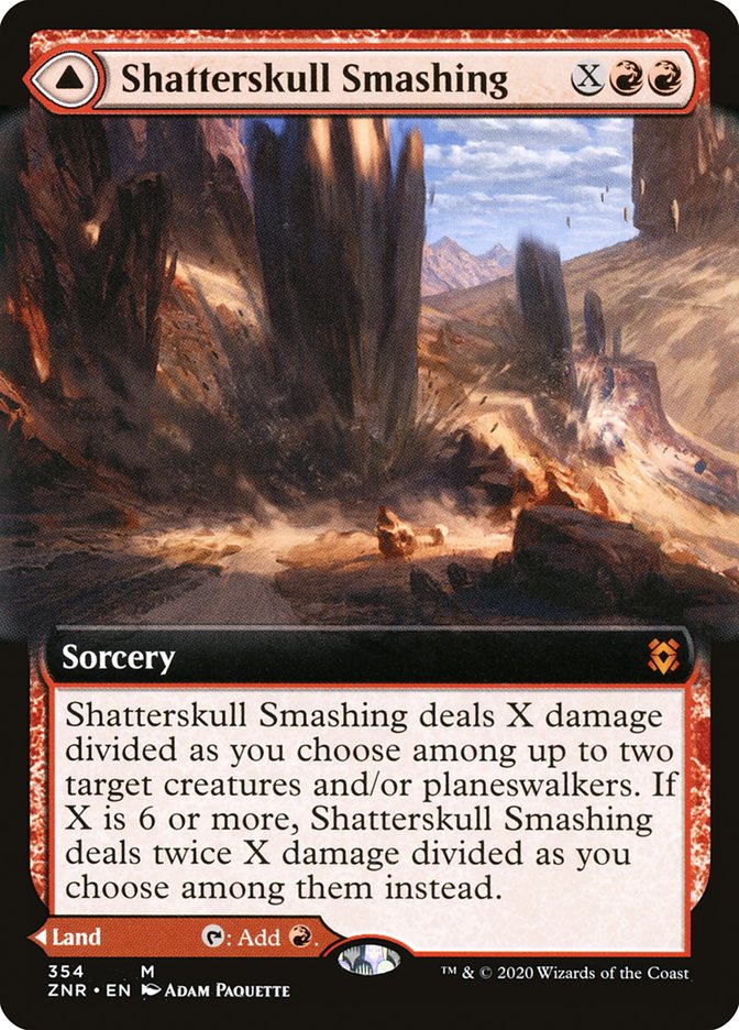 Shatterskull Smashing // Shatterskull, the Hammer Pass (Extended Art) [Zendikar Rising] - Destination Retro