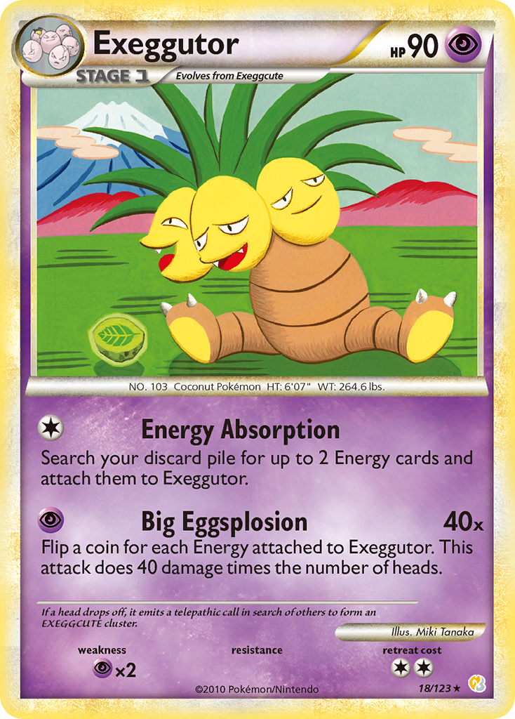 Exeggutor (18/123) [HeartGold & SoulSilver: Base Set] - Destination Retro