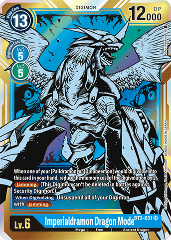 Imperialdramon Dragon Mode [BT3-031] (Alternate Art) [Release Special Booster Ver.1.5] - Destination Retro