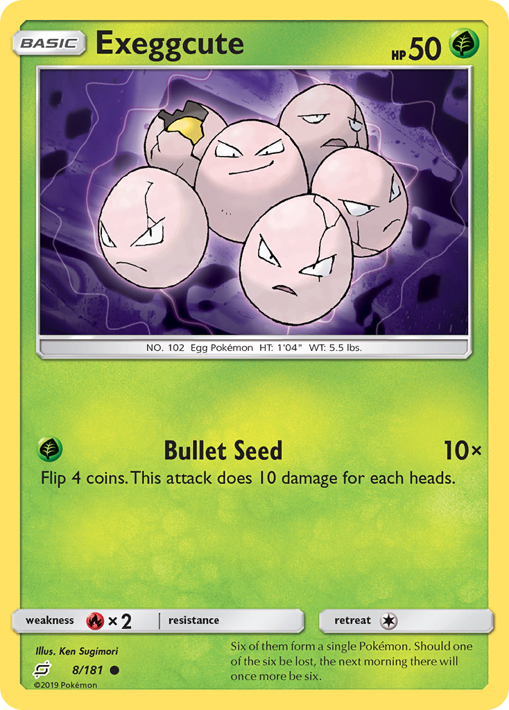 Exeggcute (8/181) [Sun & Moon: Team Up] - Destination Retro