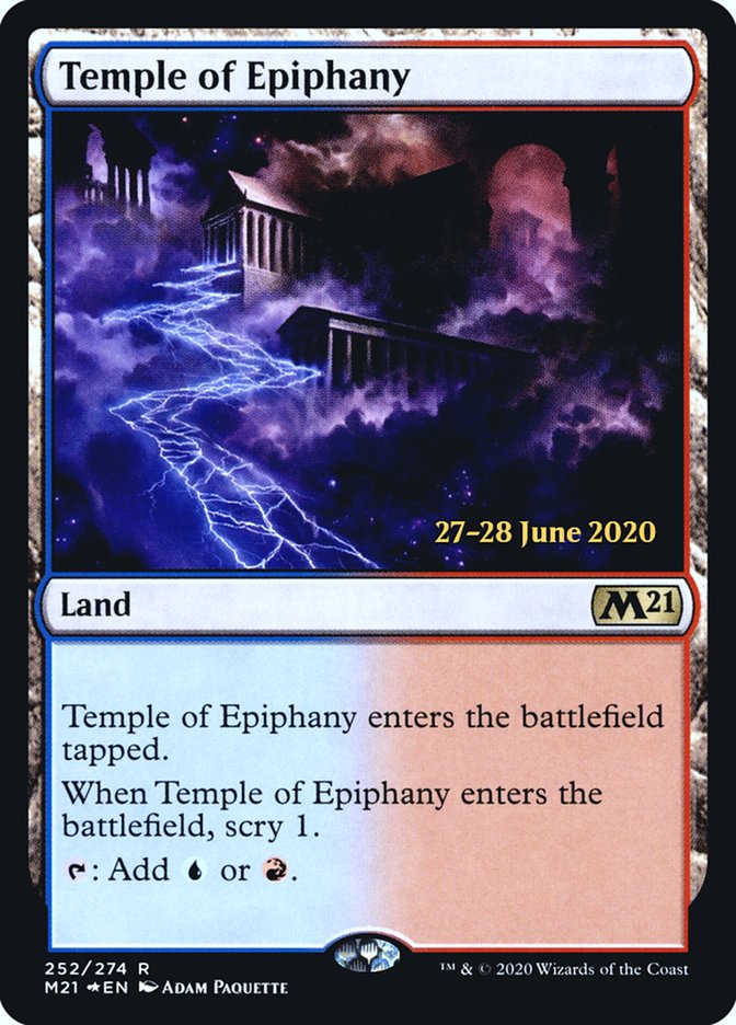 Temple of Epiphany  [Core Set 2021 Prerelease Promos] - Destination Retro