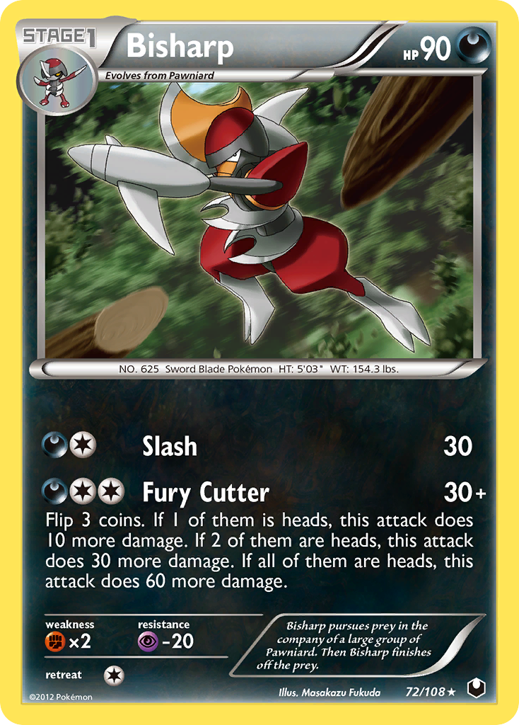 Bisharp (72/108) [Black & White: Dark Explorers] - Destination Retro
