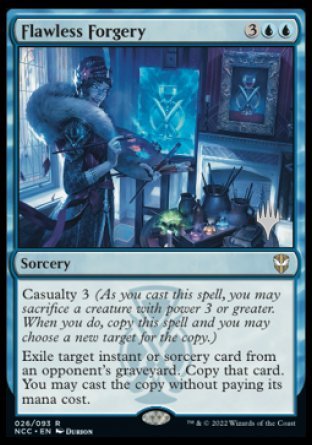 Flawless Forgery (Promo Pack) [Streets of New Capenna Commander Promos] - Destination Retro
