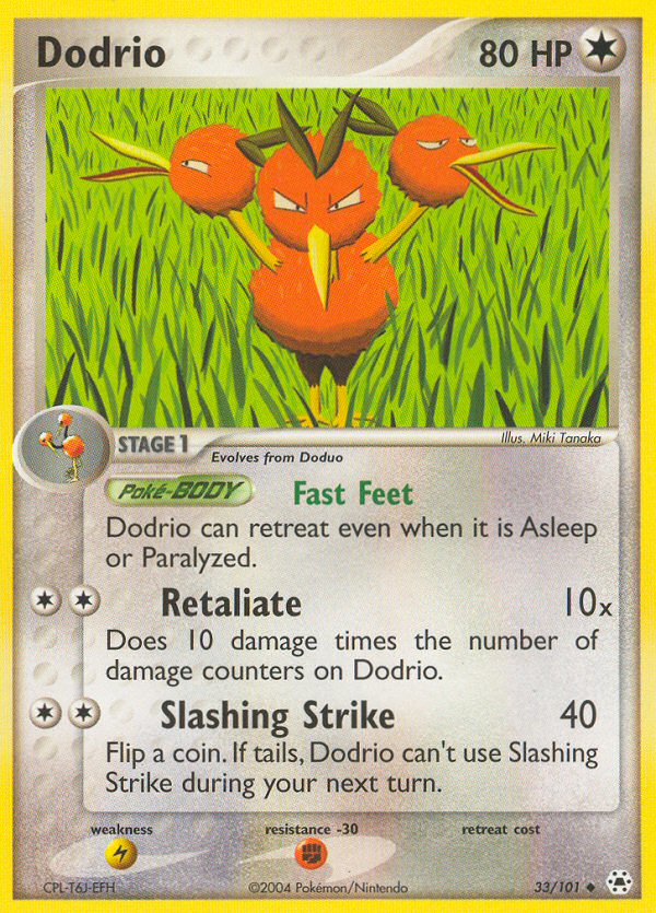 Dodrio (33/101) [EX: Hidden Legends] - Destination Retro