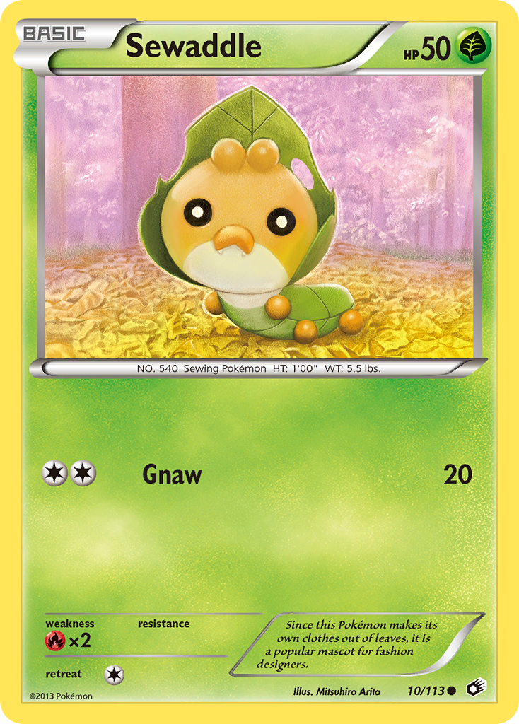 Sewaddle (10/113) [Black & White: Legendary Treasures] - Destination Retro