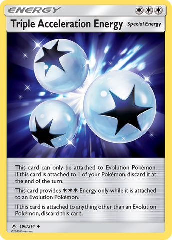 Triple Acceleration Energy (190/214) [Sun & Moon: Unbroken Bonds] - Destination Retro