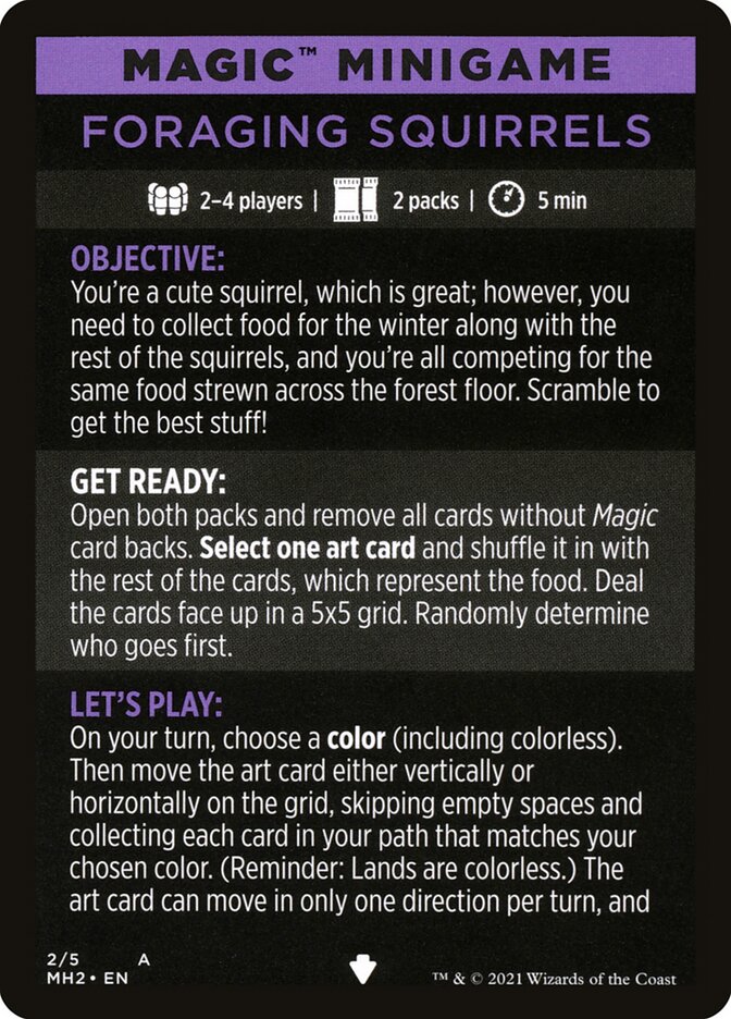 Foraging Squirrels (Magic Minigame) [Modern Horizons 2 Minigame] - Destination Retro