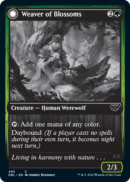 Weaver of Blossoms // Blossom-Clad Werewolf [Innistrad: Double Feature] - Destination Retro