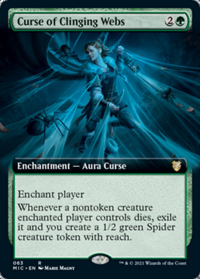Curse of Clinging Webs (Extended) [Innistrad: Midnight Hunt Commander] - Destination Retro