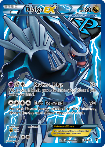 Dialga EX (99/101) [Black & White: Plasma Blast] - Destination Retro