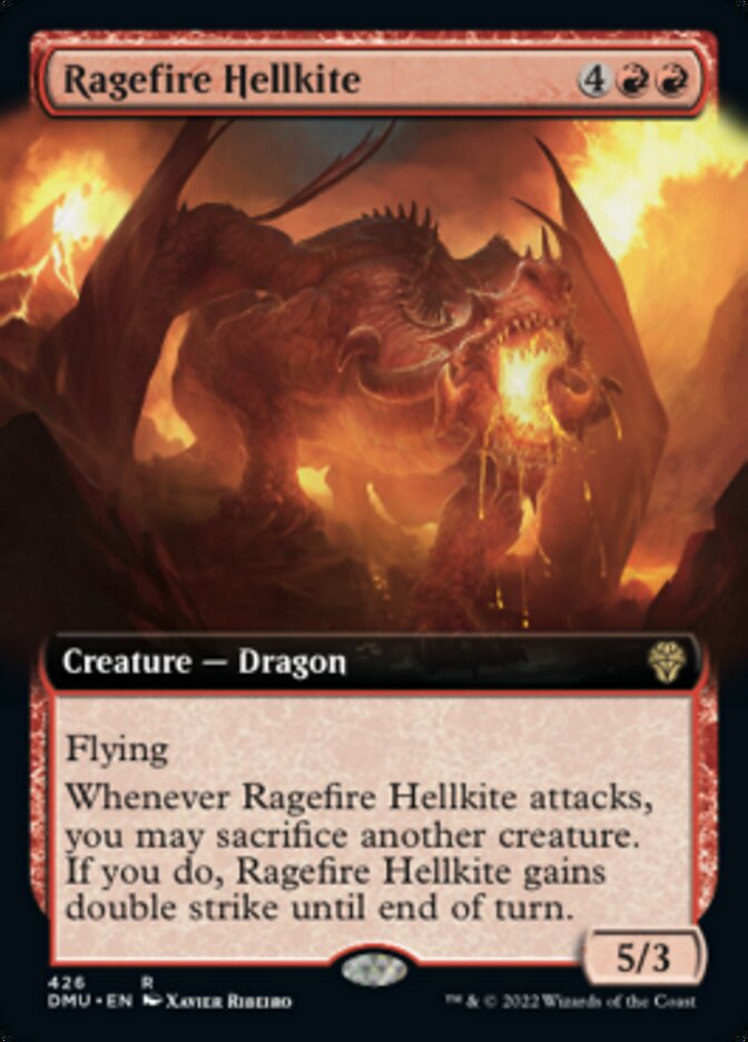 Ragefire Hellkite (Extended Art) [Dominaria United] - Destination Retro