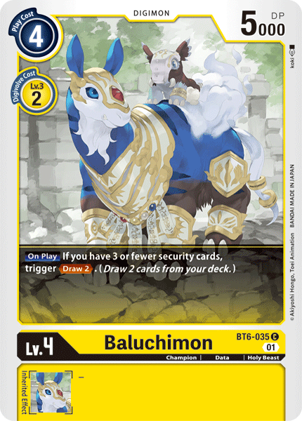 Baluchimon [BT6-035] [Double Diamond] - Destination Retro