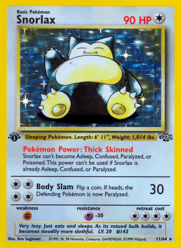 Snorlax (11/64) [Jungle 1st Edition] - Destination Retro