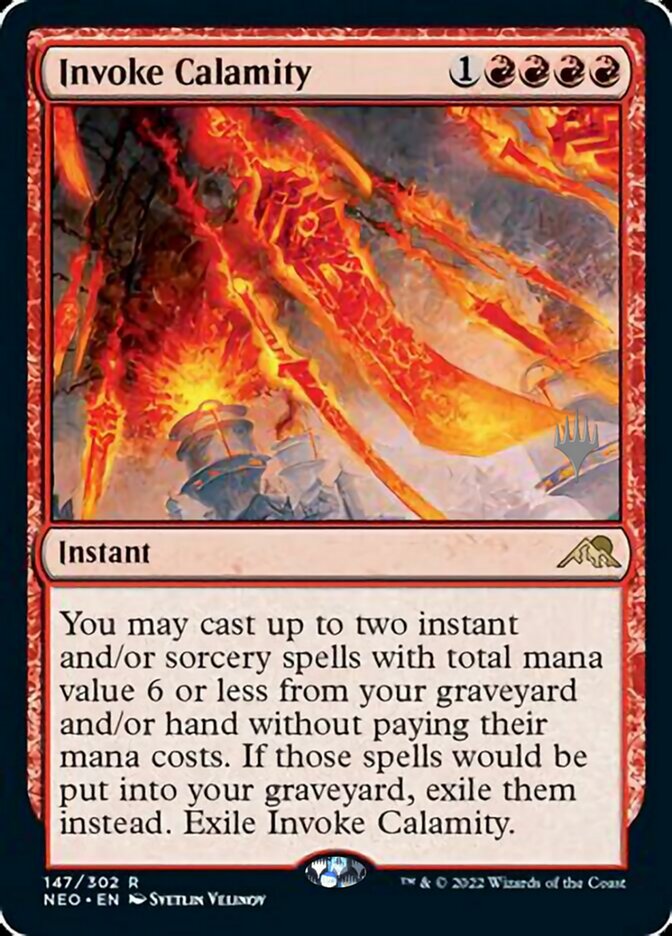 Invoke Calamity (Promo Pack) [Kamigawa: Neon Dynasty Promos] - Destination Retro