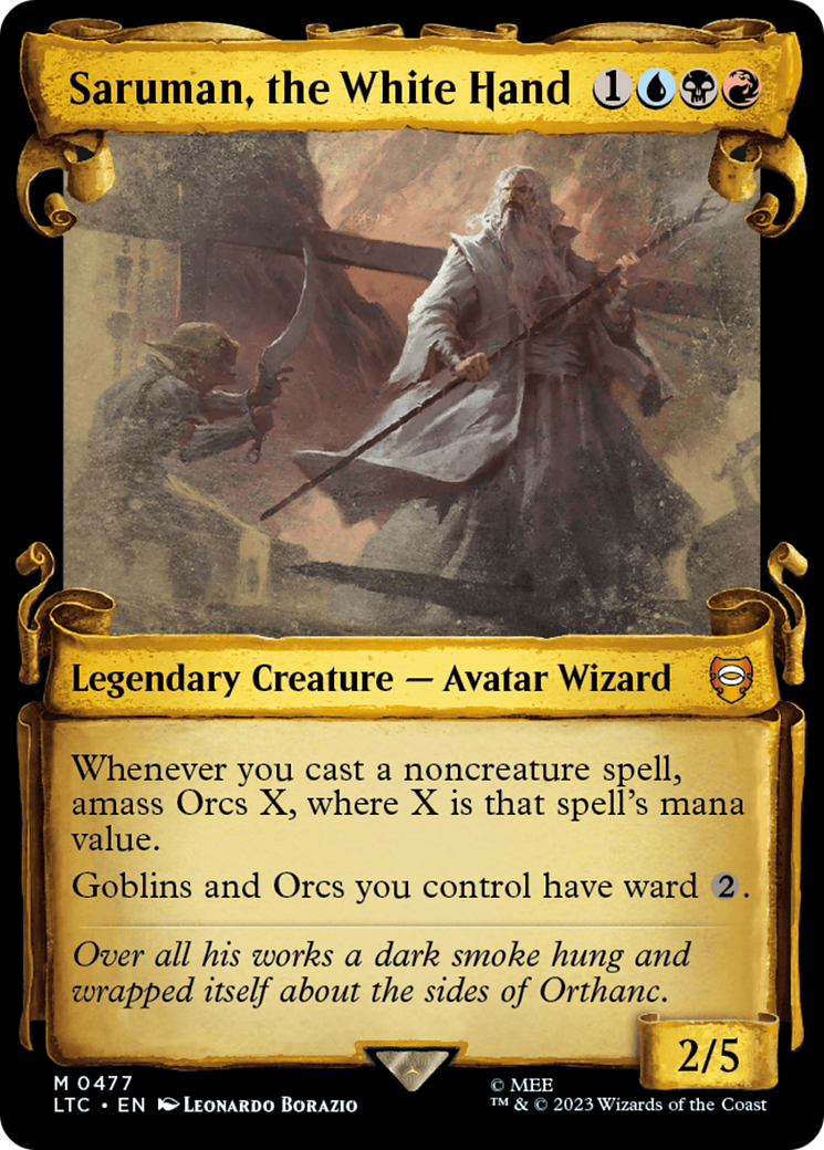 Saruman, the White Hand [The Lord of the Rings: Tales of Middle-Earth Commander Showcase Scrolls] - Destination Retro