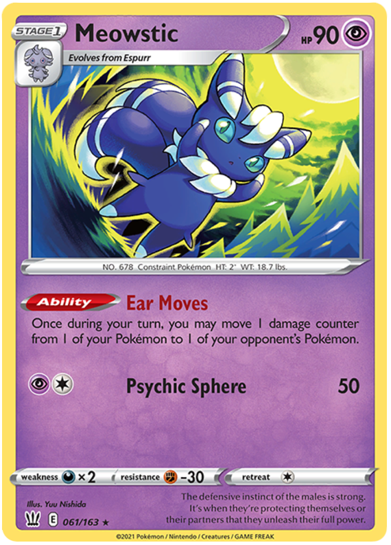 Meowstic (061/163) [Sword & Shield: Battle Styles] - Destination Retro