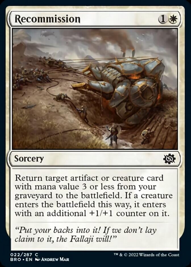 Recommission [The Brothers' War] - Destination Retro
