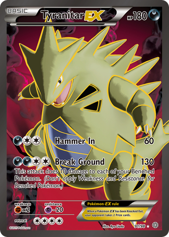 Tyranitar EX (91/98) [XY: Ancient Origins] - Destination Retro