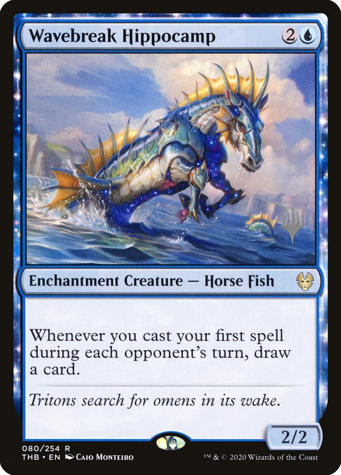 Wavebreak Hippocamp (Promo Pack) [Theros Beyond Death Promos] - Destination Retro