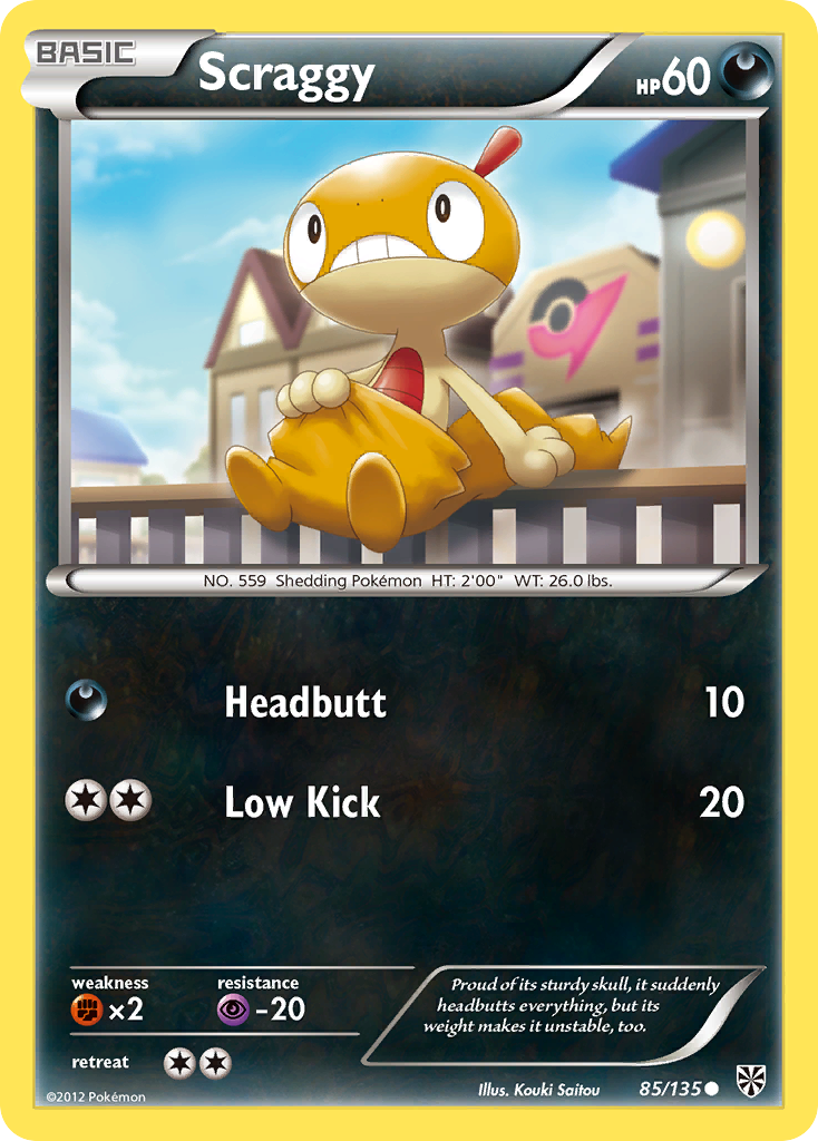 Scraggy (85/135) [Black & White: Plasma Storm] - Destination Retro