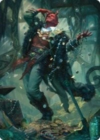Tibalt, Cosmic Impostor Art Card [Kaldheim: Art Series] - Destination Retro
