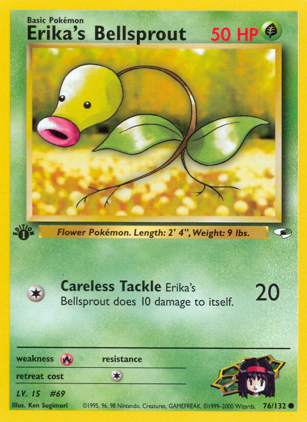 Erika's Bellsprout (76/132) [Gym Heroes 1st Edition] - Destination Retro