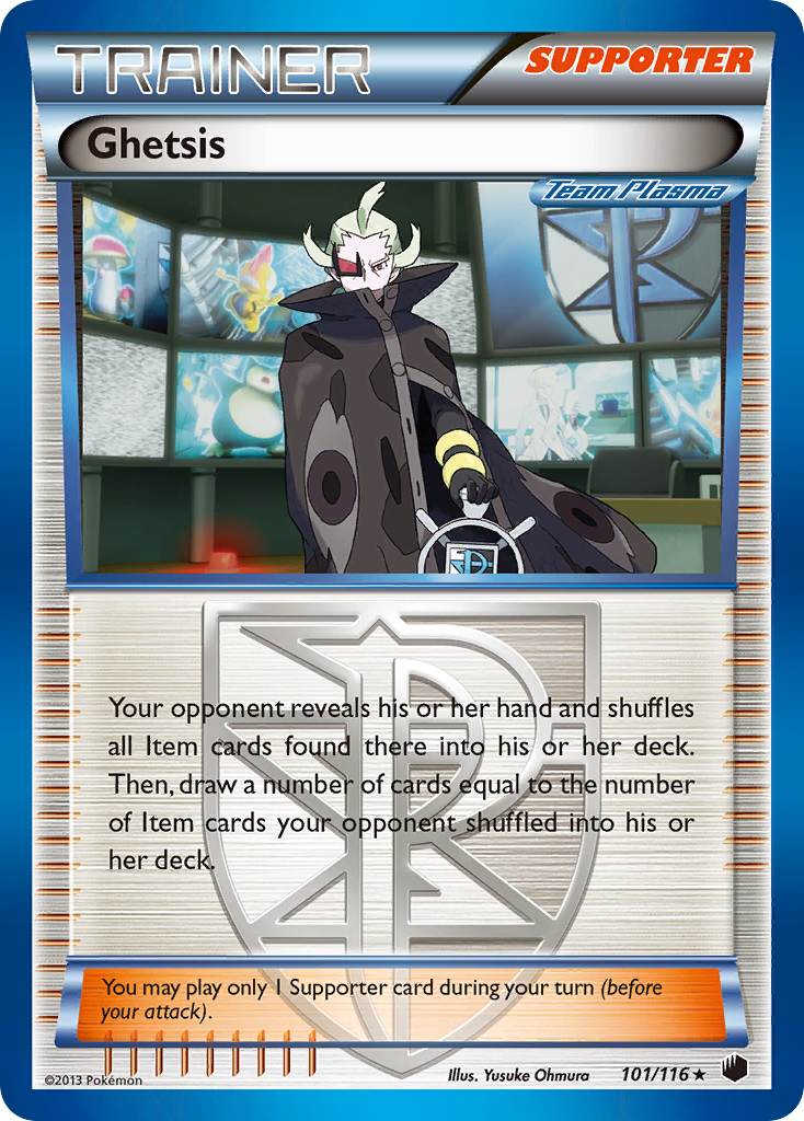Ghetsis (101/116) [Black & White: Plasma Freeze] - Destination Retro